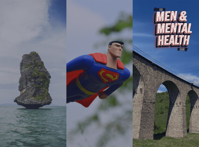 Men & Mental Health Blog Thumbnail with Superman