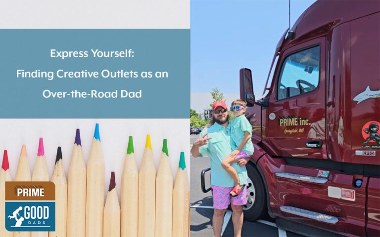 Express Yourself: Finding Creative Outlets as an Over-the-Road Dad. John Skipper with son Ninja